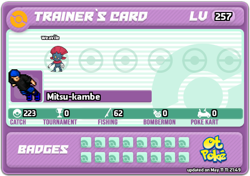 Mitsu-kambe Card otPokemon.com