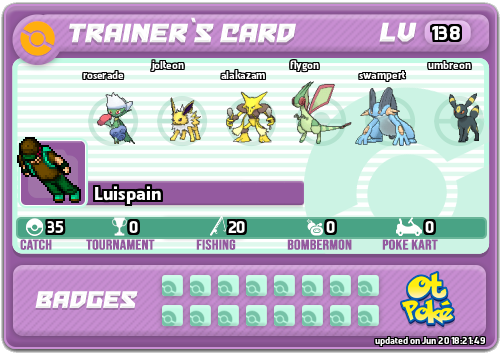 Luispain Card otPokemon.com