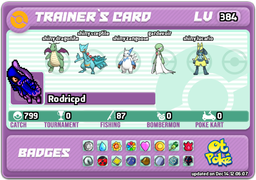 Rodricpd Card otPokemon.com
