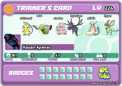 Kauan Apenas Card otPokemon.com