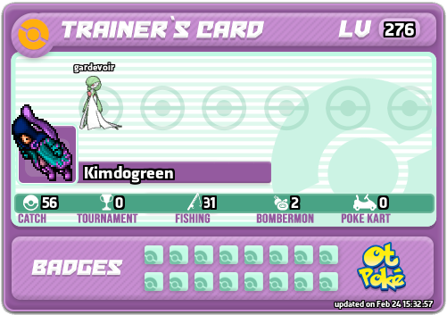 Kimdogreen Card otPokemon.com