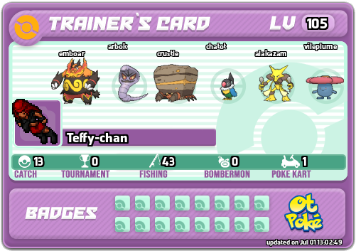 Teffy-chan Card otPokemon.com