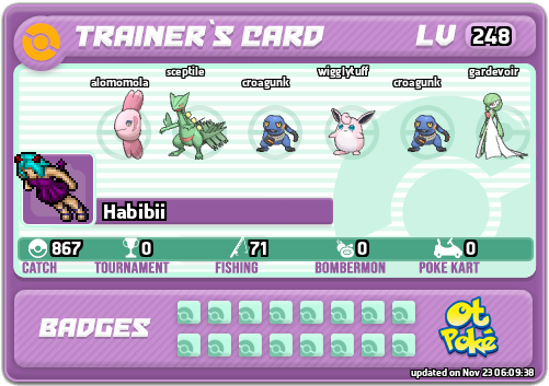 Habibii Card otPokemon.com