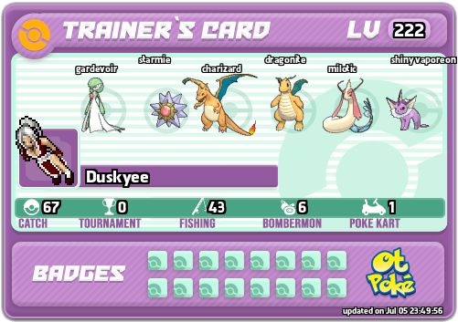 Duskyee Card otPokemon.com