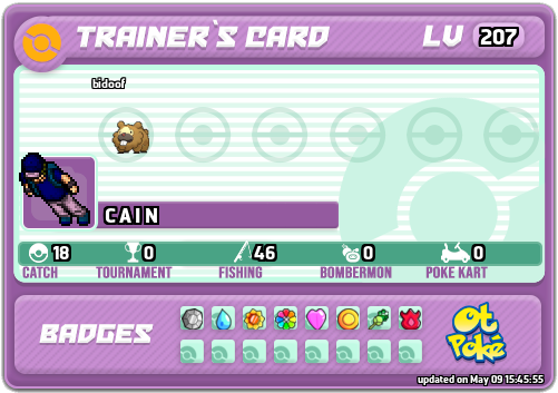 C A I N Card otPokemon.com