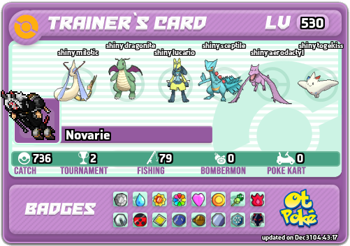 Novarie Card otPokemon.com