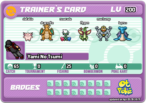 Yami No Tsumi Card otPokemon.com