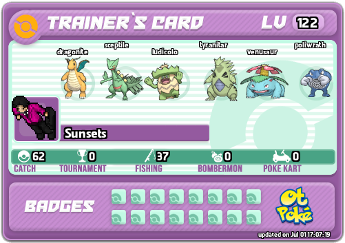 Sunsets Card otPokemon.com