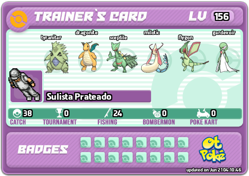 Sulista Prateado Card otPokemon.com