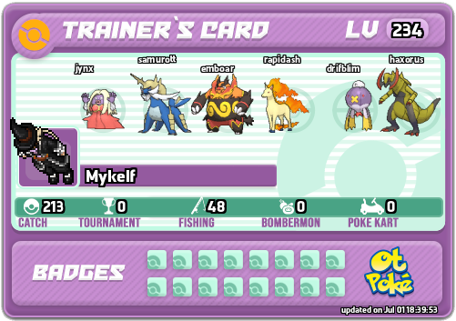 Mykelf Card otPokemon.com