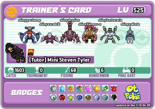 [Tutor] Mini Steven Tyler Card otPokemon.com