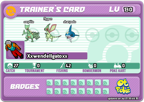 Xxwendellgatoxx Card otPokemon.com