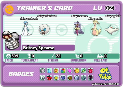Britney Spearsz Card otPokemon.com