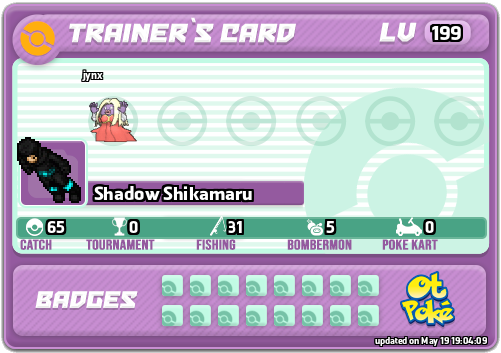 Shadow Shikamaru Card otPokemon.com