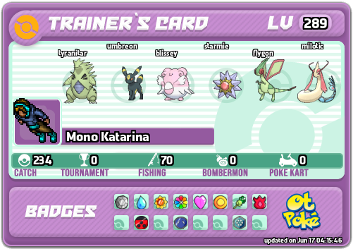 Mono Katarina Card otPokemon.com