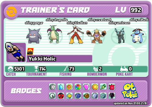 Yukki Holic Card otPokemon.com