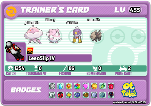 LeeoSlip IV Card otPokemon.com