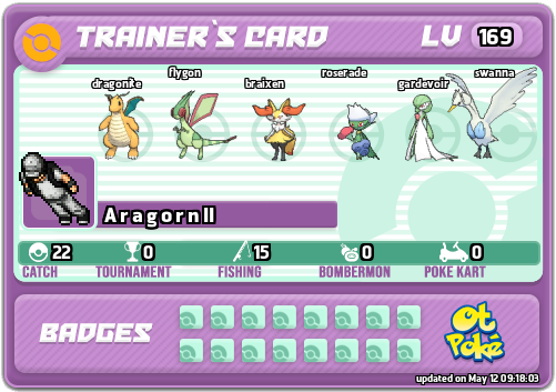 A r a g o r n II Card otPokemon.com