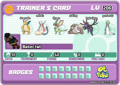 Baker Iwl Card otPokemon.com
