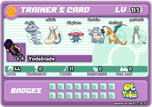 Yodablade Card otPokemon.com