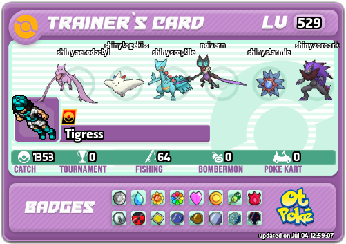Tigress Card otPokemon.com