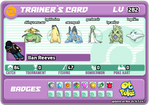 Ilan Reeves Card otPokemon.com