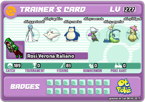 Rosi Verona Italiano Card otPokemon.com