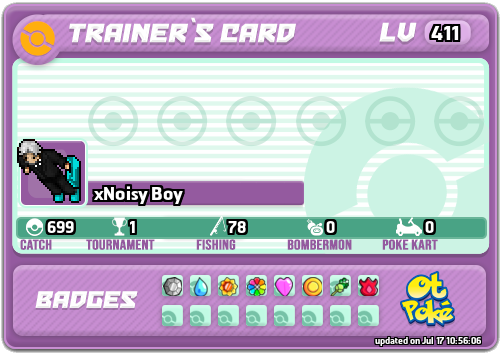 xNoisy Boy Card otPokemon.com