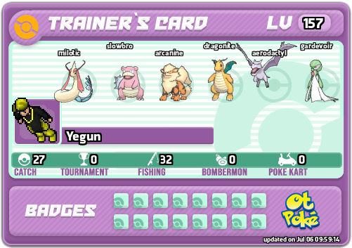 Yegun Card otPokemon.com
