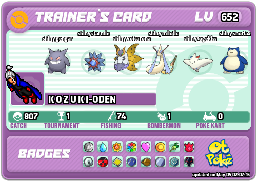 K O Z U K I-ODEN Card otPokemon.com