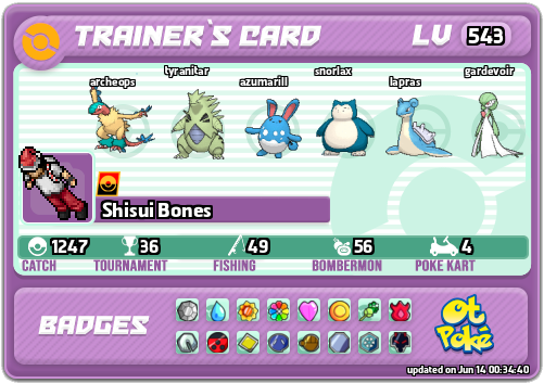 Shisui Bones Card otPokemon.com