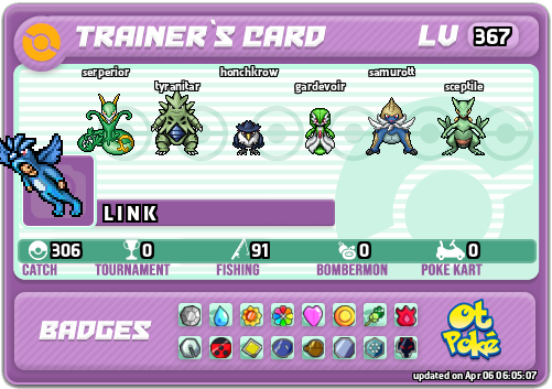 L I N K Card otPokemon.com