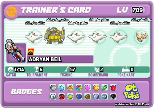 ADRYAN BEIL Card otPokemon.com