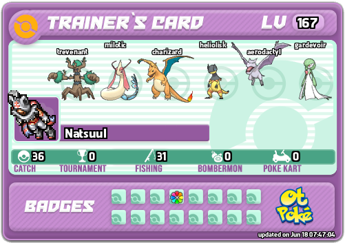 Natsuul Card otPokemon.com