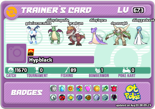 Hypblack Card otPokemon.com