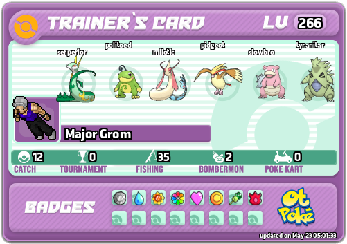 Major Grom Card otPokemon.com