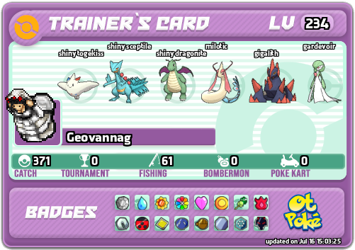 Geovannag Card otPokemon.com