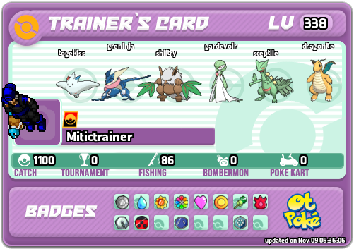 Mitictrainer Card otPokemon.com