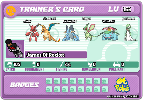 James Of Rocket Card otPokemon.com