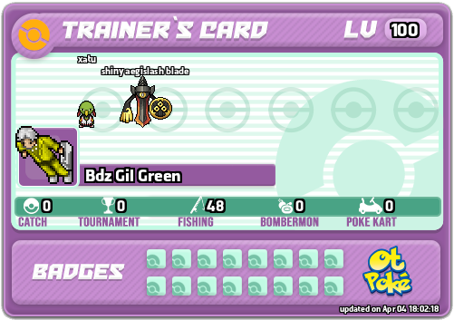 Bdz Gil Green Card otPokemon.com