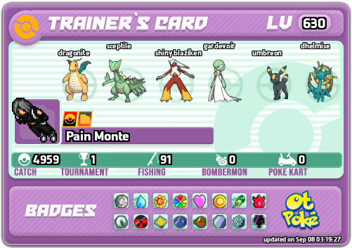 Pain Monte Card otPokemon.com