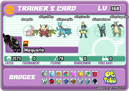 Maquario Card otPokemon.com