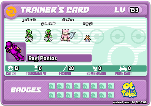 Ragi Pontos Card otPokemon.com