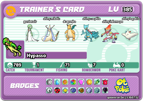 Hypasso Card otPokemon.com