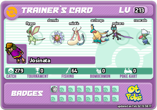 Josinata Card otPokemon.com