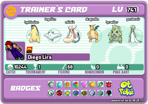 Diego Lira Card otPokemon.com