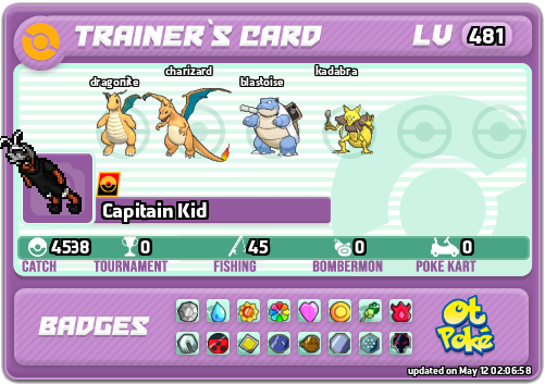Capitain Kid Card otPokemon.com