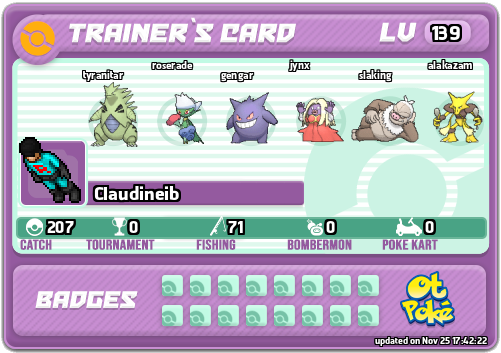 Claudineib Card otPokemon.com