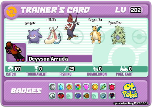 Deyvson Arruda Card otPokemon.com