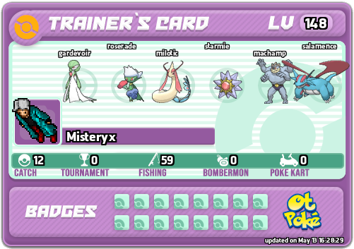 Misteryx Card otPokemon.com